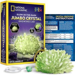 Jumbo Crystal Growing Kit - Grow a Giant Glow in the Dark Crystal in a Few Days